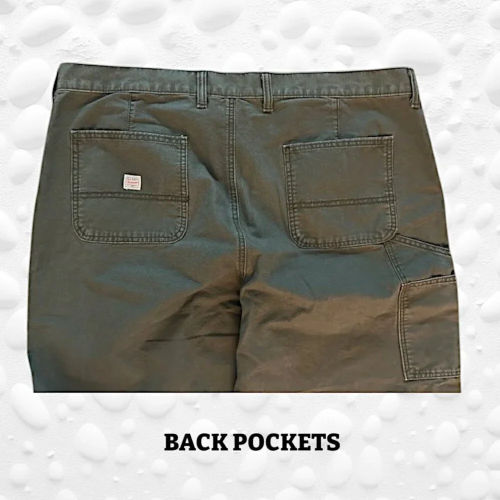 Men's Workwear Loose Taper Pants GREEN - New Without Tags - Picture 6 of 6